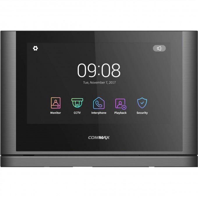 Абонентский монитор COMMAX CDV-1024MA Dark Silver Black Smog CDV-1024MA TEMHOE CEPEBPO Black Smog
