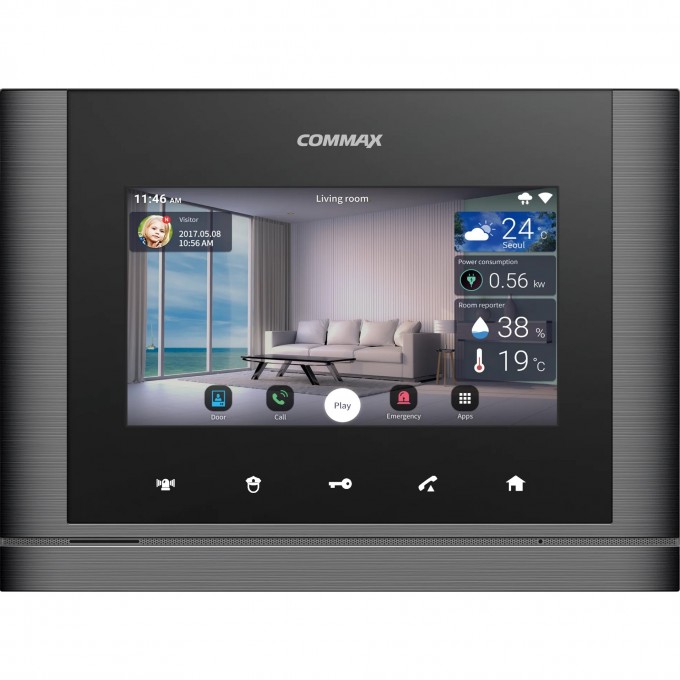 Абонентский монитор COMMAX CMV-70MX/VZ Темное серебро CMV-70MX TEMHOE CEPEBPO/VZ
