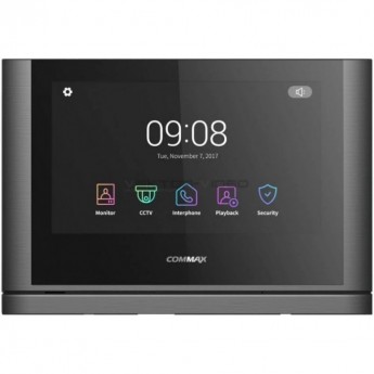 Монитор домофона COMMAX CDV-704MF (темное серебро Black Smog)